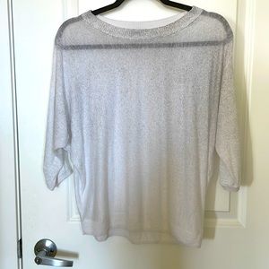 White and grey top Club Monaco